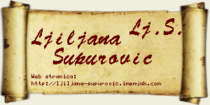 Ljiljana Supurović vizit kartica